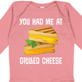 thumbnail image 4 of Inktastic You Had Me at Grilled Cheese Sandwich Boys or Girls Long Sleeve Baby Bodysuit, 4 of 5
