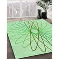 thumbnail image 3 of Ahgly Company Machine Washable Indoor Rectangle Transitional Light Green Area Rugs, 6' x 9', 3 of 7