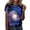 a-Blue598170, variant on Women's T-Shirt Oversized Galaxy Print Tees Crewneck Short Sleeve Stretch Loose Fit Top For Casual Street Daily Outdoor Wear Leisure Top