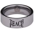 thumbnail image 2 of Peace Tungsten Carbide Ring, 2 of 9