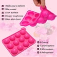 thumbnail image 2 of Hoedia Ensemble de Moules à Cake Pop (Rose), 2 of 7