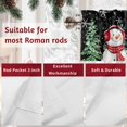 thumbnail image 7 of Valances for Windows Merry Christmas Rod Pocket Cafe Window Treatments Valance Curtains for Kitchen Bathroom Laundry Basement Windows 60"x18", 7 of 7