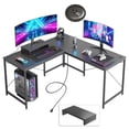 thumbnail image 1 of Bestier 95.2 inch L Shaped Gaming Desk with Power Outlet Reversible Corner Office Desk, 1 of 7