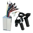 thumbnail image 1 of LCD Throttle Handlebar and Brushless Controller for 36V48V 500W Ebikes, 1 of 8