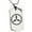 Silver, variant on Stainless Steel Yamaouchi Samurai Crest Engraved Dog Tag Pendant Necklace