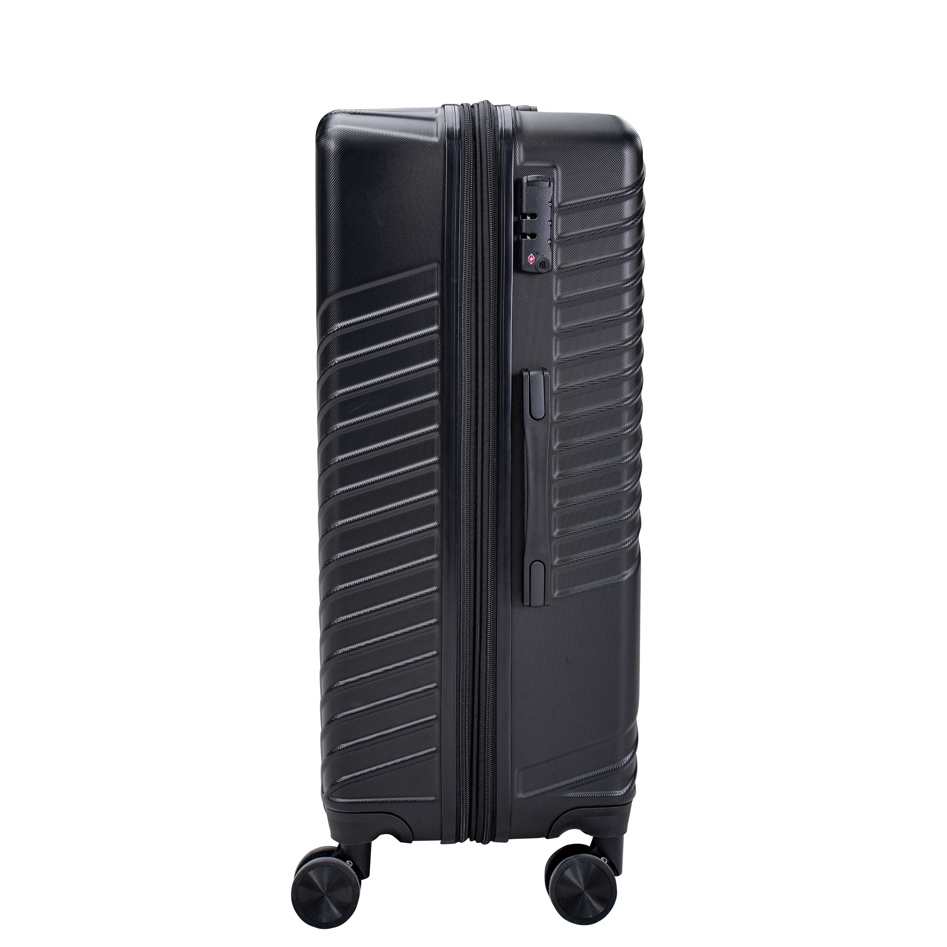 WASUHE 20" Hardside Carry-on Expandable Luggage,Hardshell Suitcase With Divider Pockets,Four Multi-directional Wheels，Expandable For Up to 15% More Space,With Scratch-Resistant Surface,Black