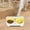 Yellow1, variant on Fmbmuo Plastic Elevated Dog Bowls Pink Spill-Proof Non-Slip Dog Bowls Elevated, Medium Modern Whisker-Friendly Pet Bowls, Portable Food and Water Bowl
