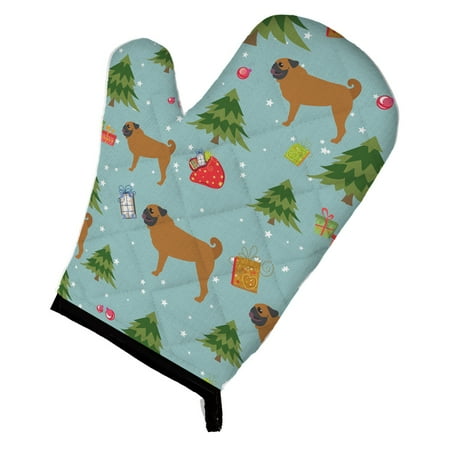 

Carolines Treasures BB4871OVMT Christmas Pug Oven Mitt Large multicolor