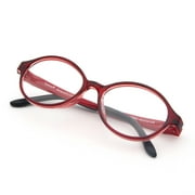 Cyxus Kids(Age:3-5) Lightweight Oval Blue Light Blocking Computer Glasses for Anti UV Eyestrain(Red with Black)