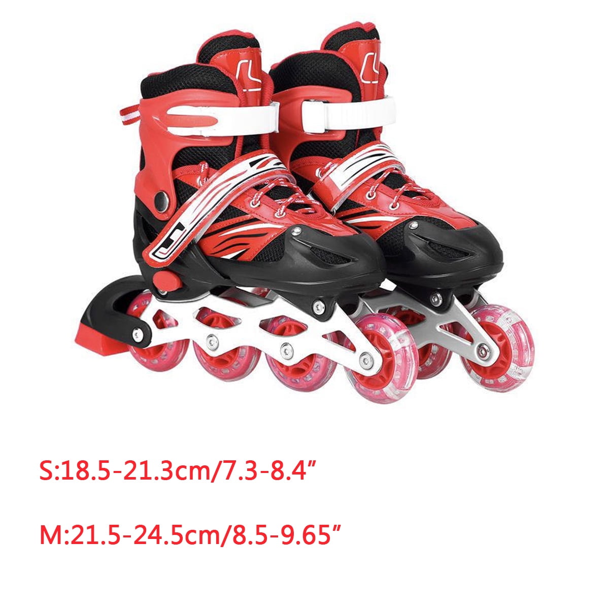 Details about   Best Inline Skates Adult Kids Size 7 8 9 10 Adjustable Roller Blades W Flashing！ 