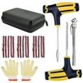 thumbnail image 1 of Trousse de Réparation de Crevaison de Pneu Sans Chambre Outil Trousse de Bouchon de Pneu Auto avec 15 Bandes de Caoutchouc Robuste Trousse Professionnelle de Réparation de Pneu Bouchon de Crevaison de Réparation de Pneu pour Camion Moto Voiture, 1 of 9