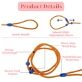 thumbnail image 3 of Unique Bargains Slip for Dogs 5FT No-Pull Dog Leash with Comfortable Rope Design Heavy Duty Training for Small Medium Dogs Orange, 3 of 7