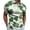 White, variant on Mens Polo Shirts St. Patrick's Day Shamrock Print Lapel Zipper Short Sleeve Casual Festive Top Golf Shirts White L