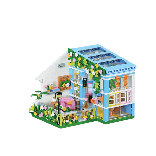 Jouets de Blocs de Construction de Rue Mini Ville, Jouets de Construction de Simulation, Cadeaux d'Anniversaire pour Garçons et filles-HAPDEN