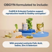 O Positiv PREGGO Conception Support Capsules for Women to Support Reproductive Health, Healthy Conception & Nutrition During Pregnancy - 60ct