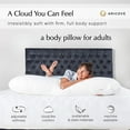 thumbnail image 2 of Body Pillow for Adults, Side Sleeper Bed, Full Support in Long & Large Size, Tencel Lyocell Cover, Firm Memory Foam Soft Microfiber, 20x54 inch, Machine Washable, 2 of 4