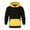 Yellow, variant on Big And Tall Hoodies For Men Solid Color Fashion Loose Fit Hooded Sweatshirts Comfortable Soft Long Sleeve Y2K Outfits Spring Fall Pullover Tops Black M