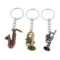 thumbnail image 6 of WEUVEB Sax Keychain Assorted Color Metal Vintage Design for Decoration 3Pcs, 6 of 9