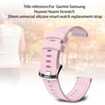 thumbnail image 4 of Cateissary 10 colores correa de reloj de silicona correa de inteligente correa de silicona reemplazo para Garmin/HUAWEI/Samsung 20mm Relojes inteligentes rosado, 4 of 6