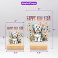 thumbnail image 5 of Happy New Year with Havanese Fireworks Holiday Xmas Winter 2025 Acrylic Plaque Sign Ashwood Base Havanese Dog Lover Gifts Idea Home Desk Decor - 00025, 5 of 5