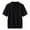Black, variant on Men's Summer Casual T Shirt Half Sleeved Loose Lapel Knit Shirt Solid Color Tops,S
