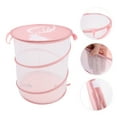 thumbnail image 3 of Unique Bargains 1 Pc Nordic Style Laundry Basket for Laundry Room 13.78"x17.72" Lotus Root Pink, 3 of 5