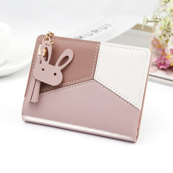 UPKOCH Cute Small Wallet Pink 1Pack