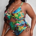 thumbnail image 2 of Delconic Plus Size Bikini Swimsuit for Women, Backless Sexy Bathing Suit, Slim Fit Swimwear, 2 of 4