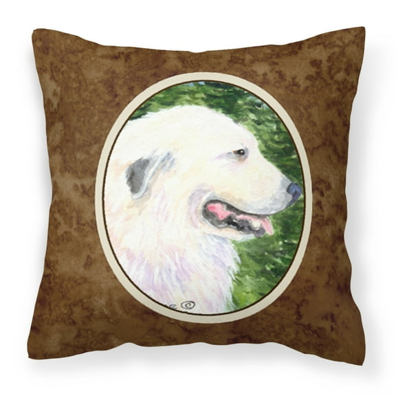 Carolines Treasures SS8922PW1414 Great Pyrenees Indoor & Outdoor Fabric Decorative Pillow