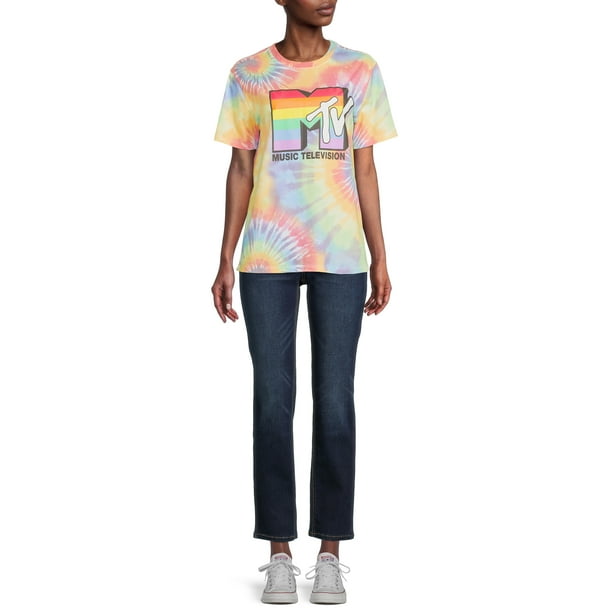 Juniors' Rainbow T-Shirt - Walmart.com