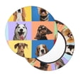 thumbnail image 2 of Daiia funny dogs Pattern Stool Covers Round,Round Bar Stool Covers Waterproof Bar Chair Covers Washable Stool Cushion Slipcover for 12-14 Inch Chair-12 inch, 2 of 7