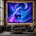 thumbnail image 6 of Unicorn With Glowing Rainbow Mane in Moonlit Galaxy Sky, Dreamy Fantasy for Fantasy Decor Lovers, Mythical Wall Art, Birthday Gift, Tapestry Wall Hanging for Bedroom, Living Room and Dorm, 6 of 7