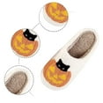 thumbnail image 5 of Halloween Pumpkin Slippers for Women Men, Soft Plushes Spookys Slipper, Cute Cartoon Cozy Houses Slipper, Fuzzy Winter Holiday Shoes, Halloweens Christmasing Giftes(White,8), 5 of 7