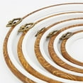 thumbnail image 4 of 2 Pieces Round Wooden Embroidery Hoops Bamboo for Embroidery Craft Making, 4 of 8