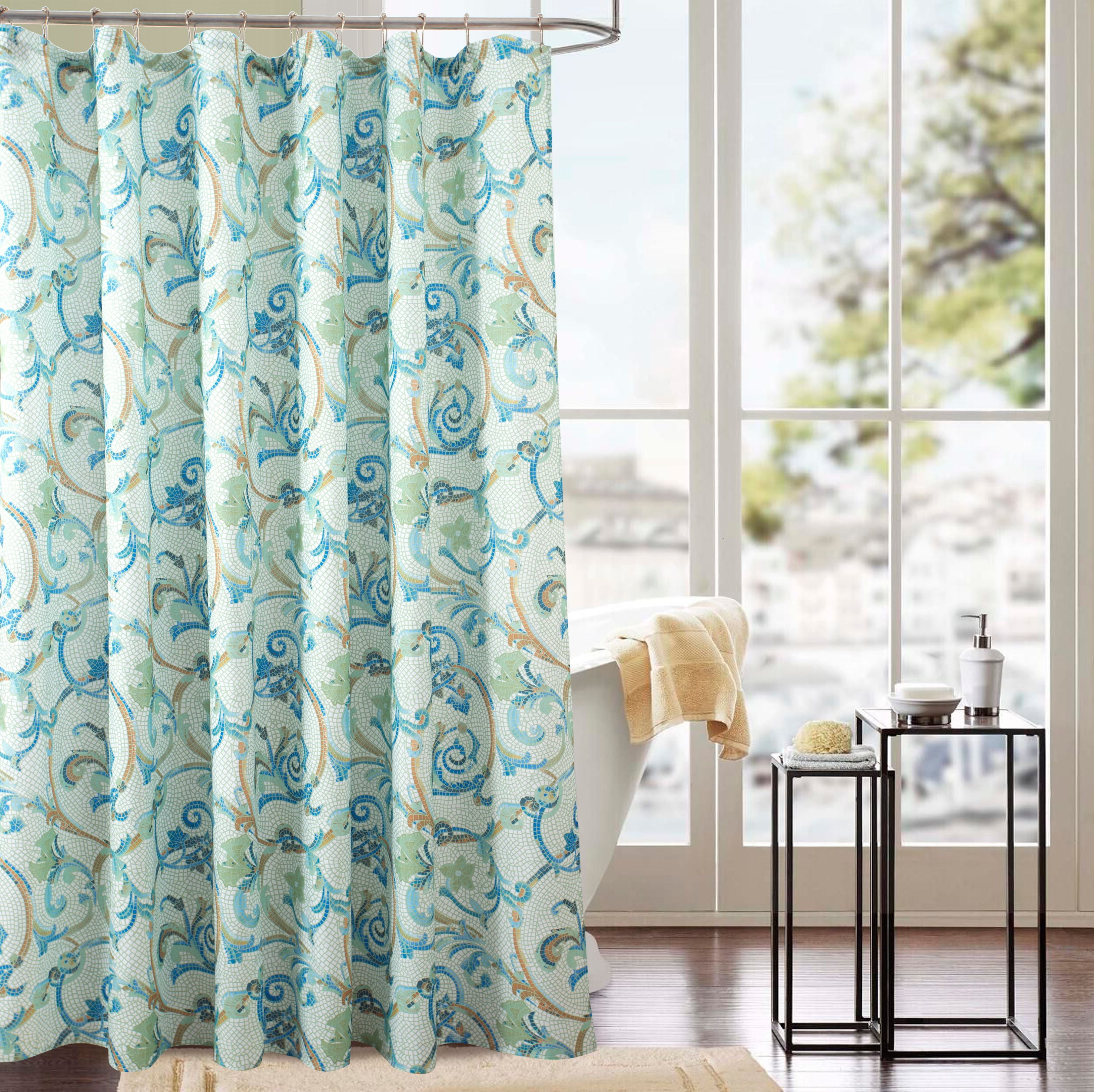 Classic Tile 70 x 72 in. Printed Shower Curtain