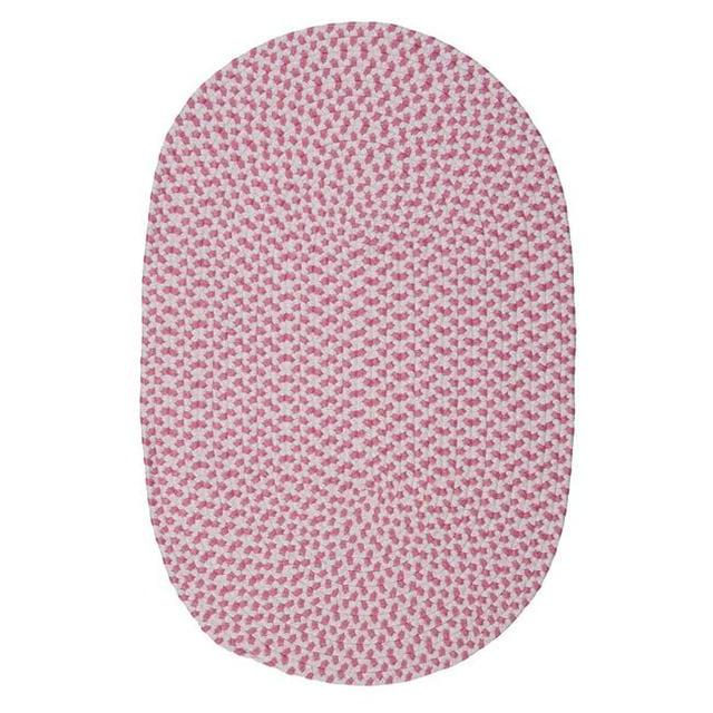 Colonial Mills Rug AY71R024X036 2 x 3 ft. Daybreak Kids Braided Rug Passion Pink