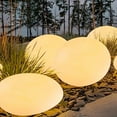thumbnail image 5 of Reduced,BILIKEYU Waterproof Solar Pebble Lights Outdoor, Cool White LED Rock Stone Decor for Yard, Garden, Pathway, 5 of 5