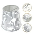 thumbnail image 1 of HINTRMENT Table Lamp Shade Lampshade Silver PVC Light Diffusion for Adults 1Pcs, 1 of 3