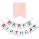 thumbnail image 3 of Happy Birthday Banner,Birthday decorations,Pastel Birthday Bunting Pink,Perfect for Girls Boys Any Ages Birthday Decorations, 3 of 4
