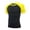 Yellow, variant on Men’s Color Block Compression Shirts Short Sleeve Workout Shirt, Quick Dry Breathable Top Baselayer Athletic Shapewear Undershirts for Men Yellow