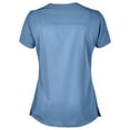 thumbnail image 2 of Panda Uniform by HeedFit Women’s Hem V-Neck Stretchable Scrub Top – 5XL Ceil Blue, 2 of 4