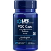 Life Extension PQQ Caps  Pyrroloquinoline Quinone, 10 mg  Promotes the Growth of New Mitochondria, ATP, Energy Support  Gluten-Free, Non-GMO, Vegetarian  30 Capsules
