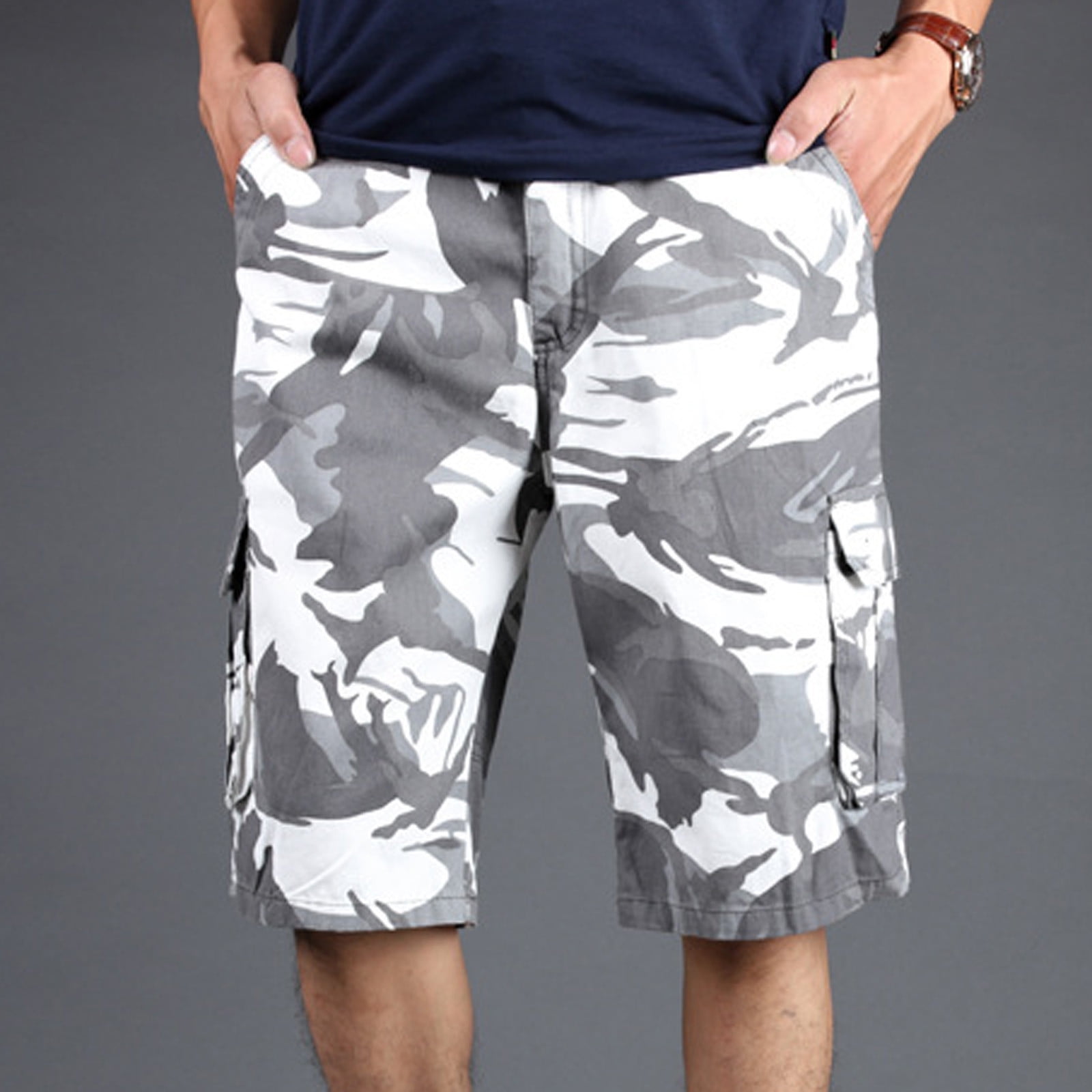 SMihono Mens Shorts Casual and Athletic Plus Size Camouflage Work