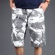 thumbnail image 5 of Puntoco Pantalones Cortos Cargo De Camuflaje Para Hombre De Pierna Recta Con Múltiples Bolsillos Informales Estampados No Posicionados, Blanco Xxl (42), 5 of 6