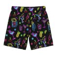 thumbnail image 2 of XIAONU Print Shorts for Men Drawstring Waist Side Pockets Shorts, 2 of 4