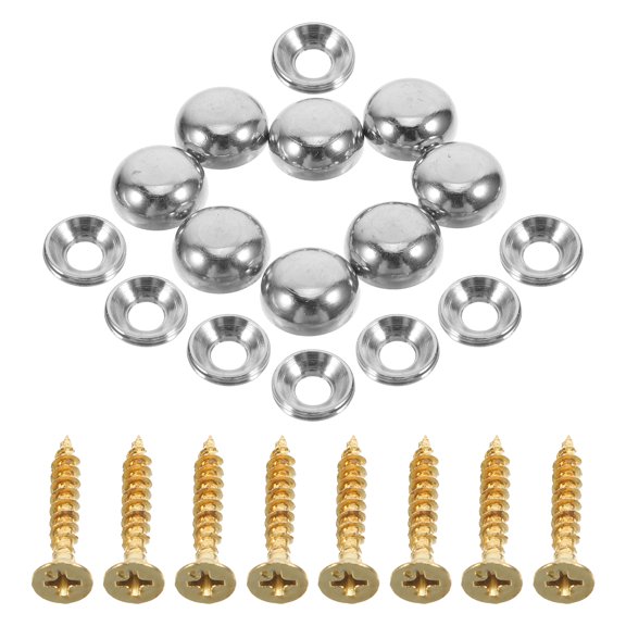 8 PCS Hardware Cymbals Screws 2.50X0.70X0.70CM Silver