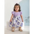 thumbnail image 3 of Infant Baby Girl Ruffle Sleeveless Dress Casual Little Girl Summer Swing Sundress(3-6 Months,Purple), 3 of 6