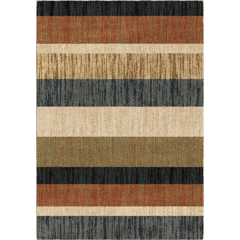 Orian Next Generation Area Rug 4417 High Pile Multi Lines Bars