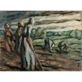 thumbnail image 2 of Ester Almqvist 14x11 Black Ornate Wood Framed Double Matted Museum Art Print Titled: Potato Pickers (circa 1924), 2 of 5