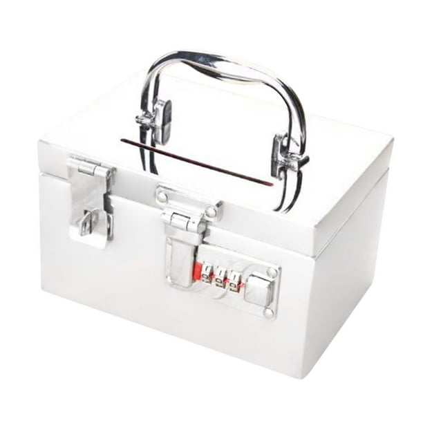 Caja de ahorro de contraseña con asa y cerradura de combinación para adultos 20CMX17CMX11 CM